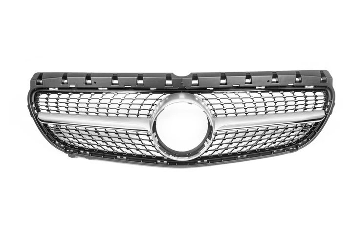 Передня решітка 2015-2018 (Diamond Silver) для Mercedes B-class W246 роки ohi-w246-gr1 - изображение 2