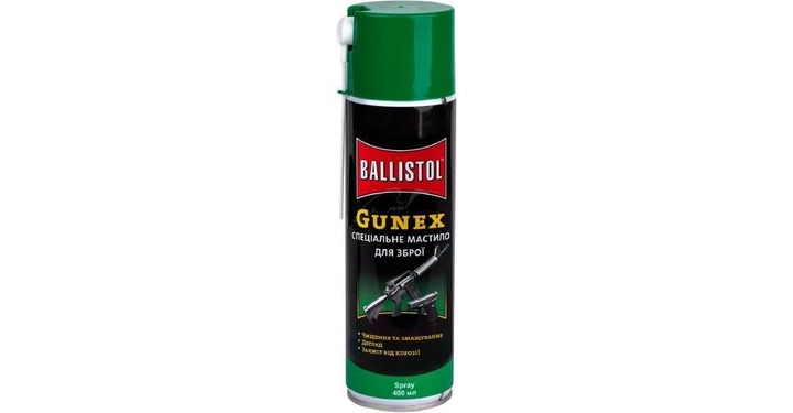 Мастило збройове Ballistol Gunex 400 мл ( спрей ) - зображення 1