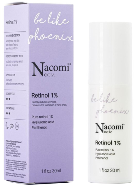 Serum do twarzy na noc Nacomi Next Level Retinol 1% 30 ml (5902539716078) - obraz 1