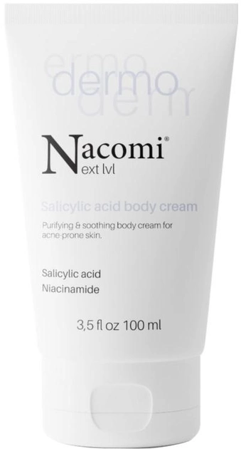 Krem do ciała Nacomi Salicylic acid purifying body Cream 100 ml (5902539717464) - obraz 1