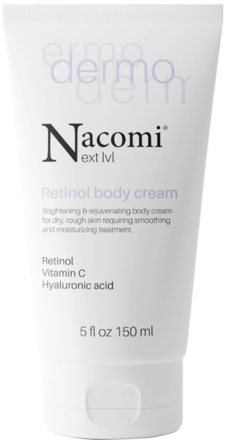Krem do ciała Nacomi Retinol body cream Rozjaśniająco-odmładzający 150 ml (5902539717471) - obraz 1