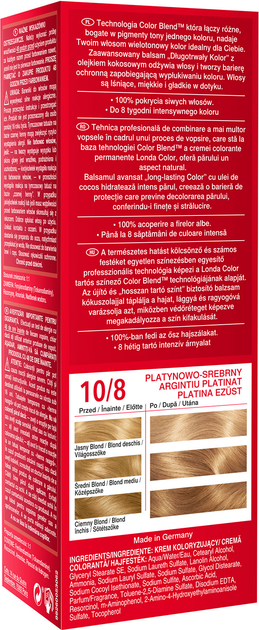 Farba do włosów Londa Professional Color 10/8 Platinum Silver (3614228816878) - obraz 6
