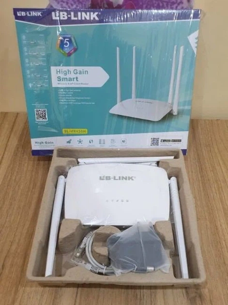 WiFi роутер LB-Link BL-WR450H 2.4GHz 300 Mbps 4*5dBi усиленные антенны 2LAN+1WAN "B11" - Фото 5 WiFi роутер LB-Link BL-WR450H 2.4GHz 300 Mbps 4*5dBi усиленные антенны 2LAN+1WAN "B11" - изображение 5
