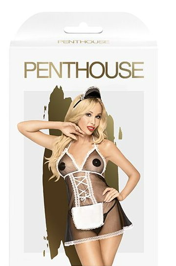 Ролевой костюм “Французская горничная” Penthouse - Teaser Black L/XL (00-00018372) - изображение 3