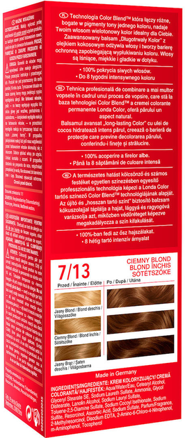 Фарба для волосся Londa Professional Color 7/13 Dark Blonde (3614228816793) - зображення 3