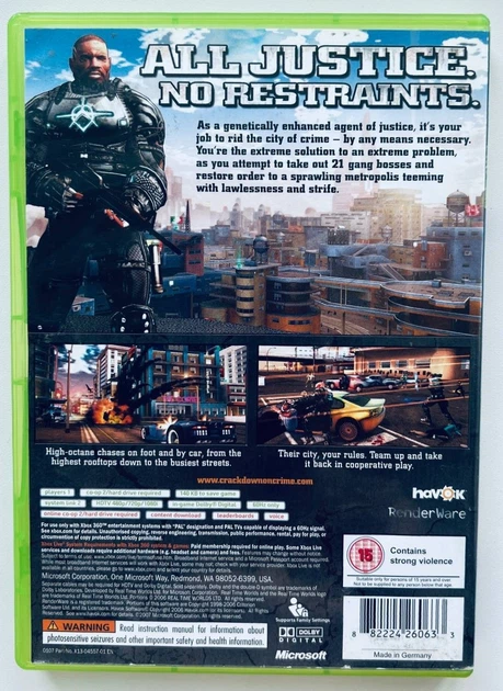 Crackdown, Б/У, английская версия - диск для Xbox 360 - Фото 3 Crackdown, Б/У, английская версия - диск для Xbox 360 - изображение 3