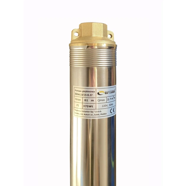 Насос скважинный с пов,уст, к песку 3″ OPTIMA 3SDm1,8/15 0,37 кВт 61м + пульт+кабель 15м NEW - изображение 6