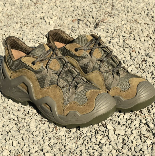 Мужские Тактические Кроссовки Vaneda / Легкая обувь нубук хаки размер 43 - изображение 1