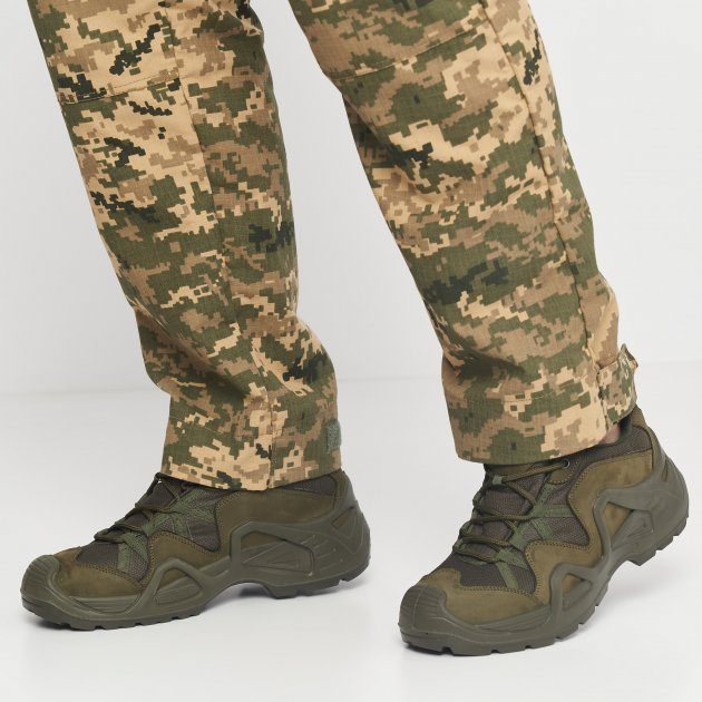 Мужские Кожаные Кроссовки Scooter с мембраной / Водонепроницаемая обувь олива размер 46 - изображение 2