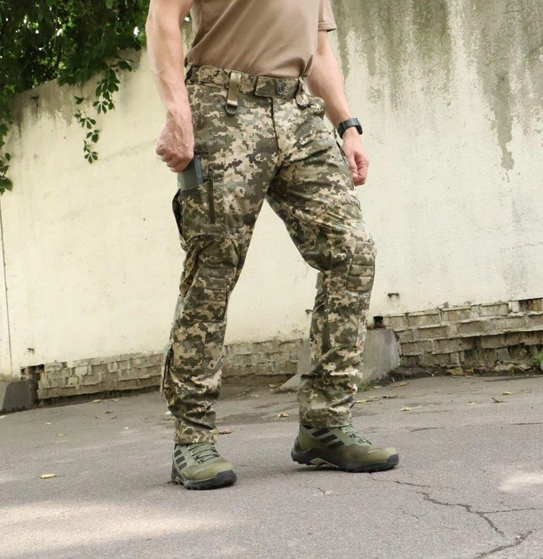 Тактичні штани "РАПТОР" піксель ріп-стоп з еластичною вставкою розмір 62 (903) - изображение 1