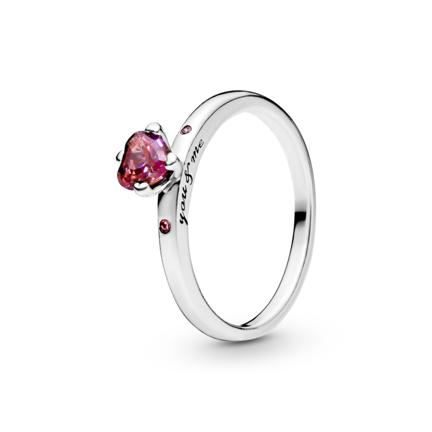 Серебряное кольцо "Ты и я" 196574CZRMX. 50-60 - Фото 1 Серебряное кольцо "Ты и я" 196574CZRMX. 50-60 - изображение 1