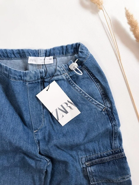 Джинсы ZARA 122 cм синий артикул Л526 - Фото 2 Джинсы ZARA 122 cм синий артикул Л526 - изображение 2