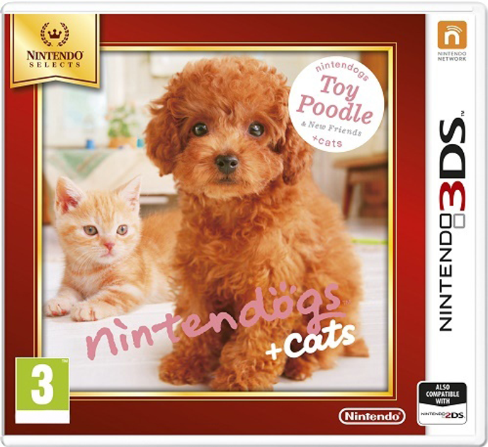 Gra Nintendo 3DS Nintendogs+Cats-Toy Poodle&new Friends Select (Kartridż) (45496528706) - obraz 1