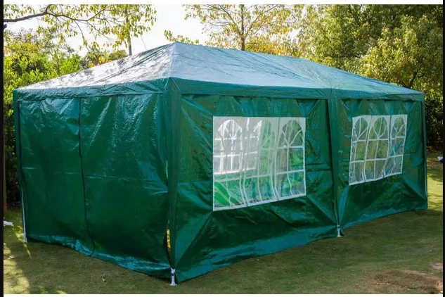 Павильон садовый gazebo Taizhou 3х6м Зеленый CC-ZT-004, діаметр труби 31X24X18 мм - изображение 2