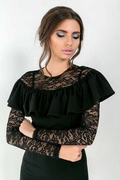 Платье Azuri 5388 L Черное (28698441) - изображение 3