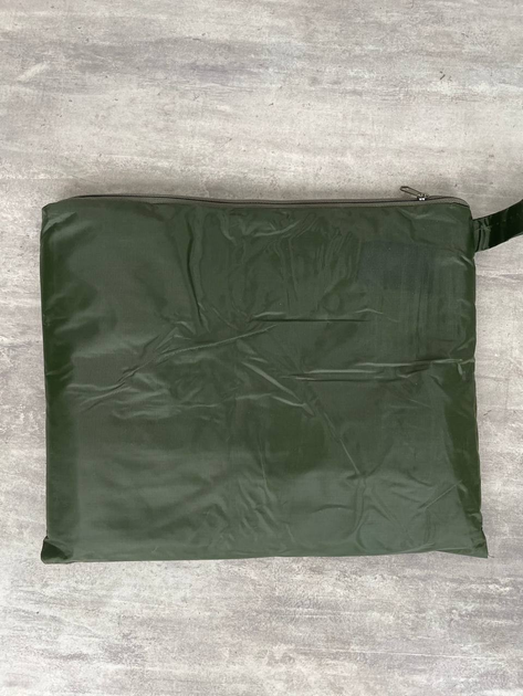 Дождевик, плащ-палатка, военный пончо Унисекс Хаки/Темно-Зеленый с чехлом в комплекте (11823) - зображення 2
