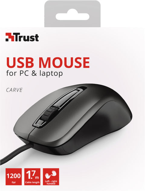 Мышь Trust Carve USB Black (TR23733) - изображение 10