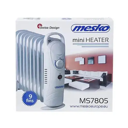 Масляный обогреватель радиатор Mesko MS 7805 1000Вт - изображение 3