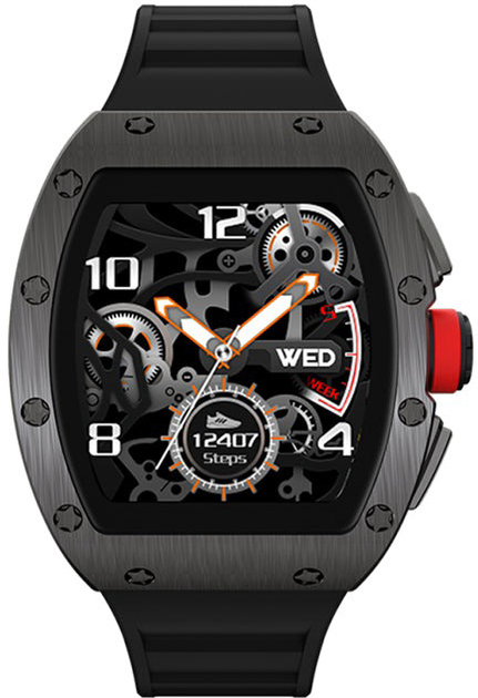 Smartwatch Kumi GT1 Czarny (KU-GT1/BK) - obraz 2
