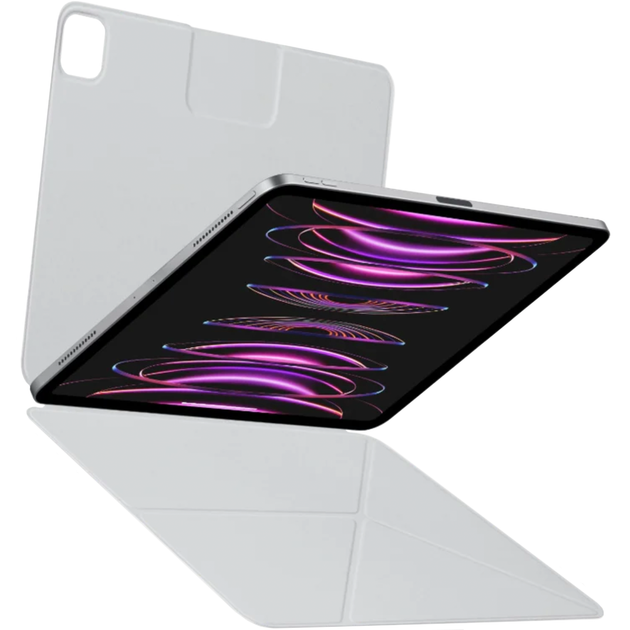 Чехол книжка Pitaka MagEZ Case Folio 2 со складной крышкой для iPad Pro 12.9 5th Gen 2021 M1 | 2022 M2 White - изображение 7