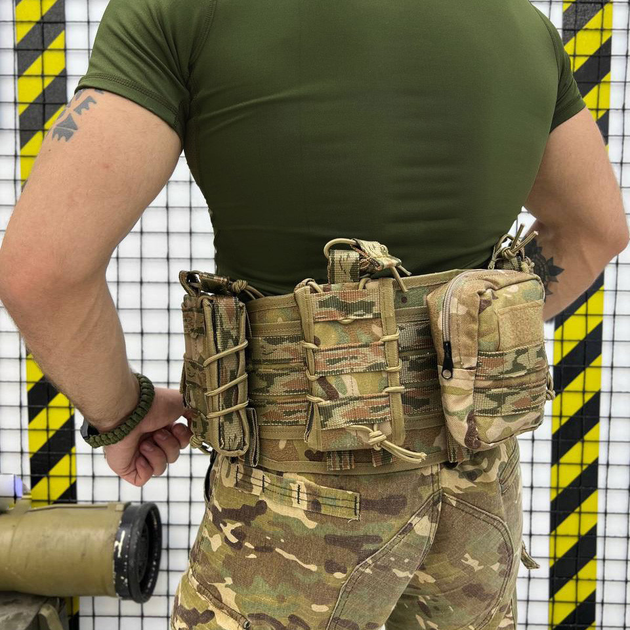 Розвантажувальний Пояс із Підсумками у комплекті / РПС Cordura з системою Molle мультикам розмір універсальний - зображення 2