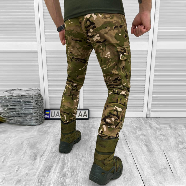 Легкі чоловічі Штани Ріп-стоп з регулюваними стяжками під колінами / Міцні Брюки мультикам розмір 2XL - зображення 2