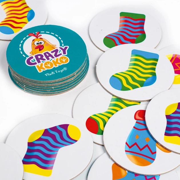 Игра настольная Vladi Toys Crazy Koko Носки-перчатки (VT8025-05) - Фото 3 Игра настольная Vladi Toys Crazy Koko Носки-перчатки (VT8025-05) - изображение 3