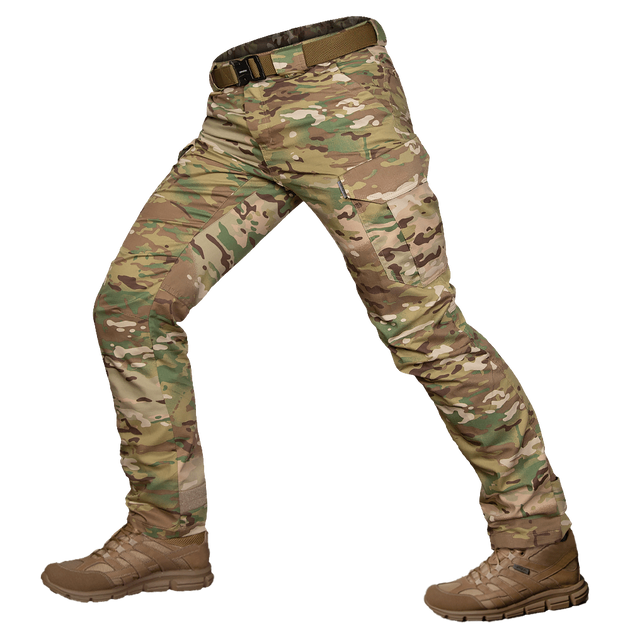 Чоловічі легкі Штани з 6-ма кишенями / Міцні Брюки Твіл мультикам розмір XL - зображення 1
