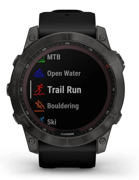 Смарт-годинник Garmin Fenix 7X Sapphire Solar Black DLC Titanium with Black Band (010-02541-45) - зображення 7