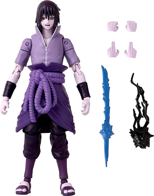 Figurka Do Gier Bandai Anime Heroes: Naruto: Uchiha Sasuke Rinnegan / Mangekyo Sharingan 16,5 cm (3296580369621) - obraz 2