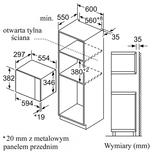 Мікрохвильова піч Bosch BFL554MS0 - зображення 6