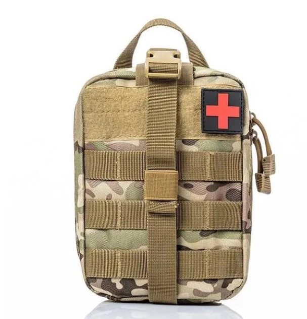 Тактическая аптечка подсумок,военная , IFAK, Molle, мультикам - изображение 1