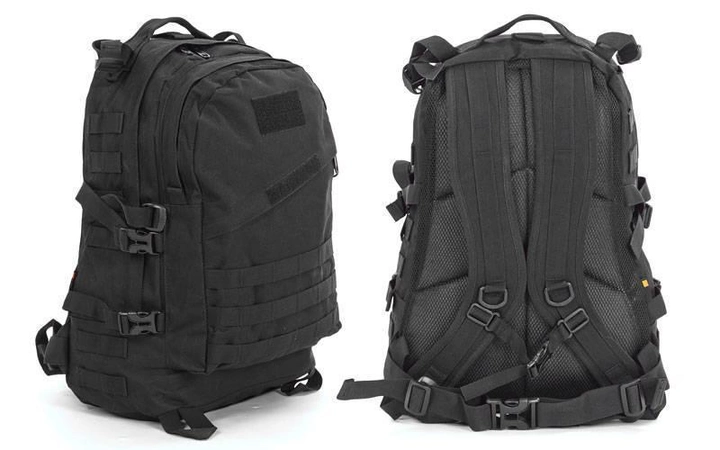 Рюкзак тактический трехдневный SILVER KNIGHT 3D 40л Черный - изображение 2
