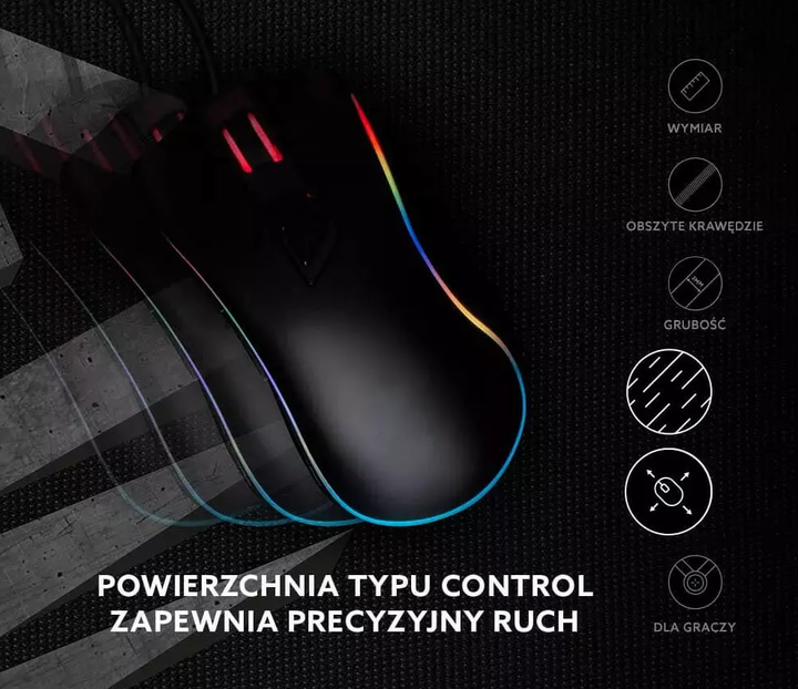 Ігрова поверхня Savio Precision Control L 700 x 300 x 3 mm Black (SAVGPCL) - зображення 4