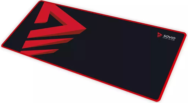 Podkładka pod mysz i klawiaturę Savio Turbo Dynamic XXL 1000 x 500 x 3 mm Black-Red (SAVGTDXXL) - obraz 1