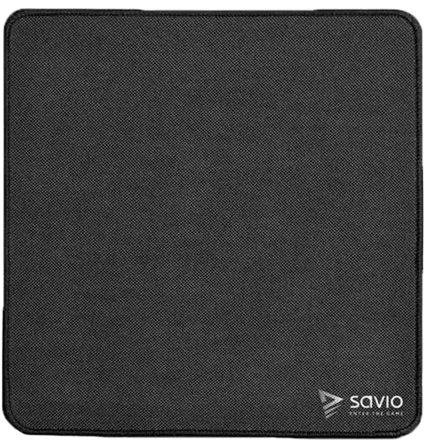 Podkładka pod mysz i klawiaturę Savio Precision Control S- Black Edition 250 x 250 x 2 mm (SAVGBEPCS) - obraz 1