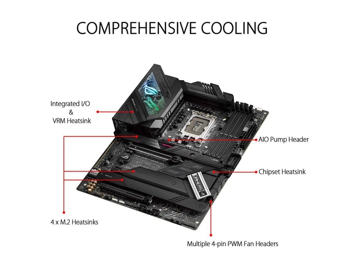 Материнська плата ASUS ROG STRIX Z690-F GAMING WIFI (s1700, Intel Z690, PCI-Ex16) - зображення 4