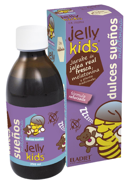 Melatonina Eladiet Jelly Kids Dulces Sueños Con 250 ml (8420101214779) - obraz 1