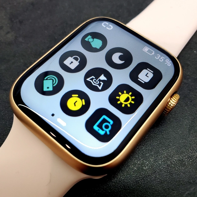 Смарт-часы 8 серии Smart Watch GS8 Pro Мах 45mm украинское меню с функцией звонка Золотые - изображение 6
