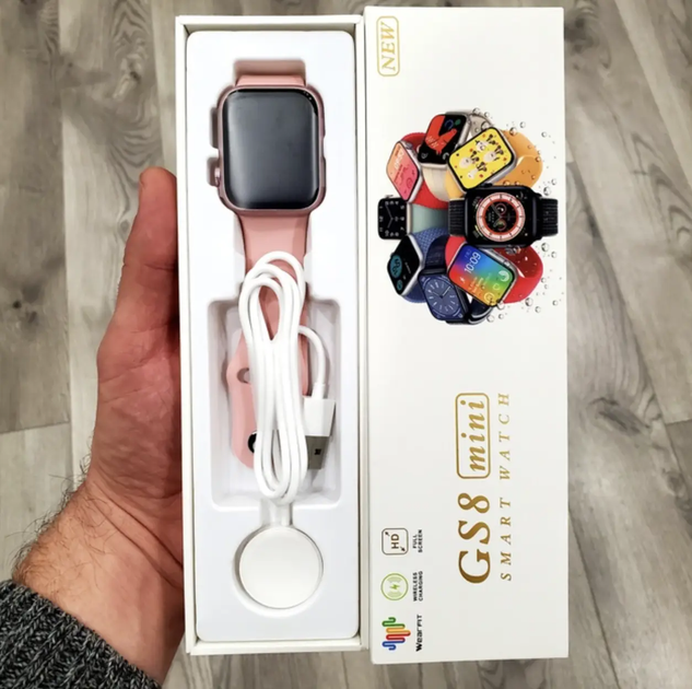 Смарт-часы Smart Watch GS8 Mini с функцией звонка Розовый - изображение 2