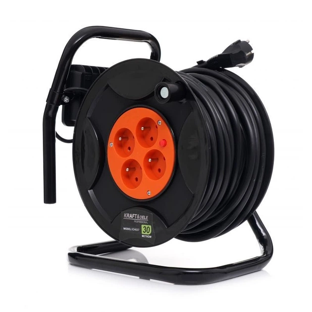 Подовжувач на котушці Kraft&Dele 30M KD4021 LED - зображення 8