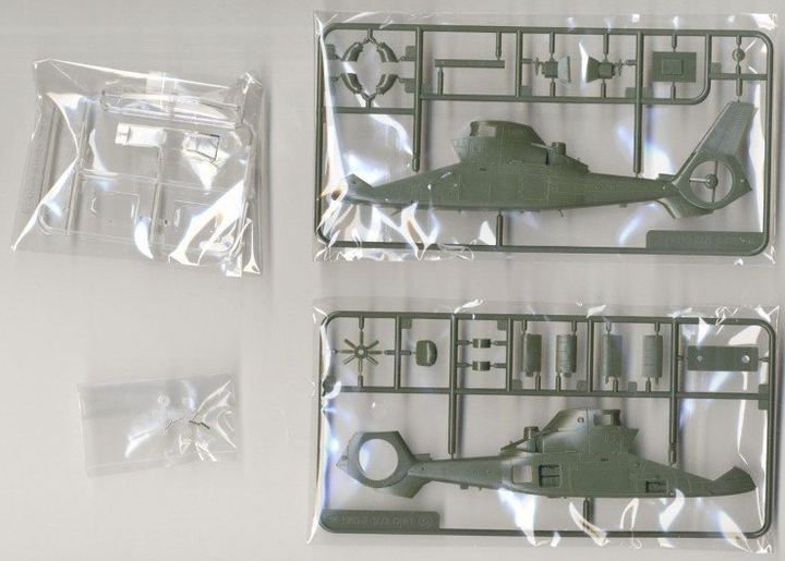 Сборная модель 1/72 вертолета JGSDF Observation Helicopter OH-1 Ninja Aoshima 01434 - изображение 6