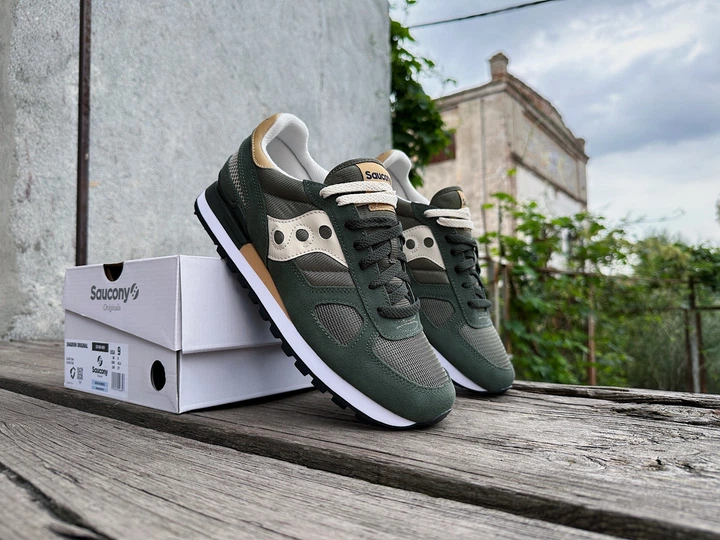 Кроссовки мужские Saucony Shadow 2108-859s 46 (11.5 US) 29.5 см Olive Tan зеленый (11111367) - изображение 8
