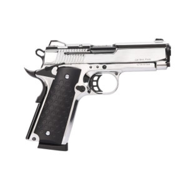 Сигнально-стартовий пістолет KUZEY 911-SX#1, 9+1/9 mm (Matte Chrome Plating/Black Grips) add 1 magaz - зображення 1