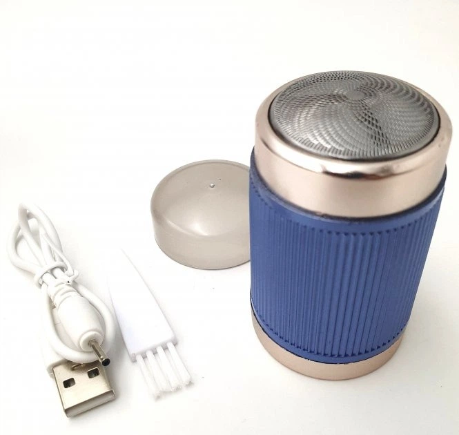Электробритва мини беспроводная Blawless Portable Shaver HX-311 портативная бритва дорожная аккумуляторная, 60 минут на одном заряде Синяя - изображение 8
