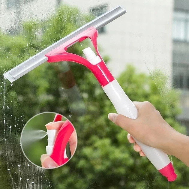 Щетка для мытья окон очиститель с распылителем Spin Mop многофункциональный очиститель стекла - изображение 6