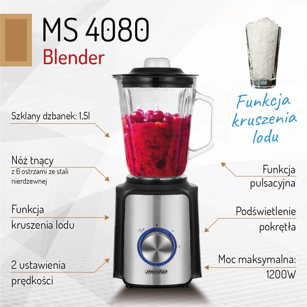Блендер Mesko MS 4080 - зображення 9