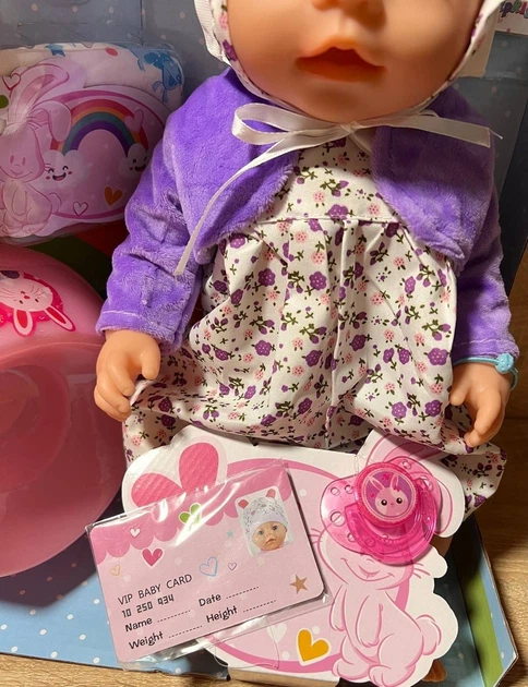 Пупс функциональный Yale Baby BL011B 8 функций памперс горшок бутылочка тарелочка - Фото 3 Пупс функциональный Yale Baby BL011B 8 функций памперс горшок бутылочка тарелочка - изображение 3