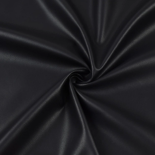 Кожа искусственная стрейч черная ш.145 (20850.002) - Фото 1 Кожа искусственная стрейч черная ш.145 (20850.002) - изображение 1