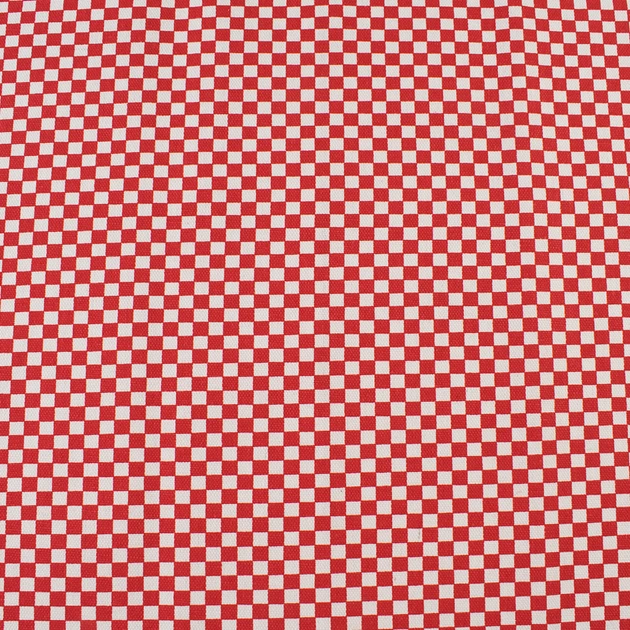 Деко коттон шахматка 6мм красно-белая, ш.150 (20405.039) - Фото 1 Деко коттон шахматка 6мм красно-белая, ш.150 (20405.039) - изображение 1